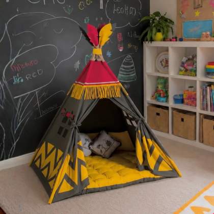 Foxglove Den Kids Play Teepee Tent