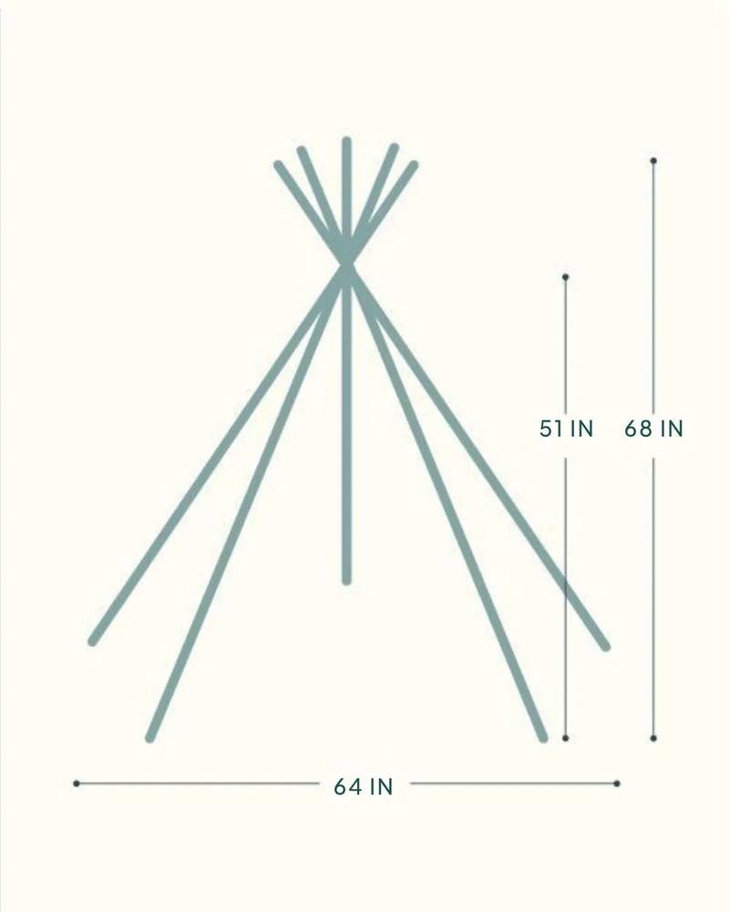Midnight Sailor Kids Play Teepee Tent
