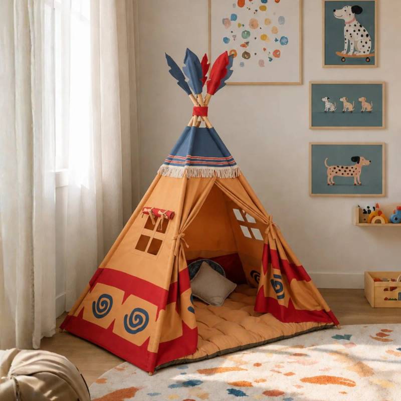 Tribal Ranger Kids Play Teepee Tent