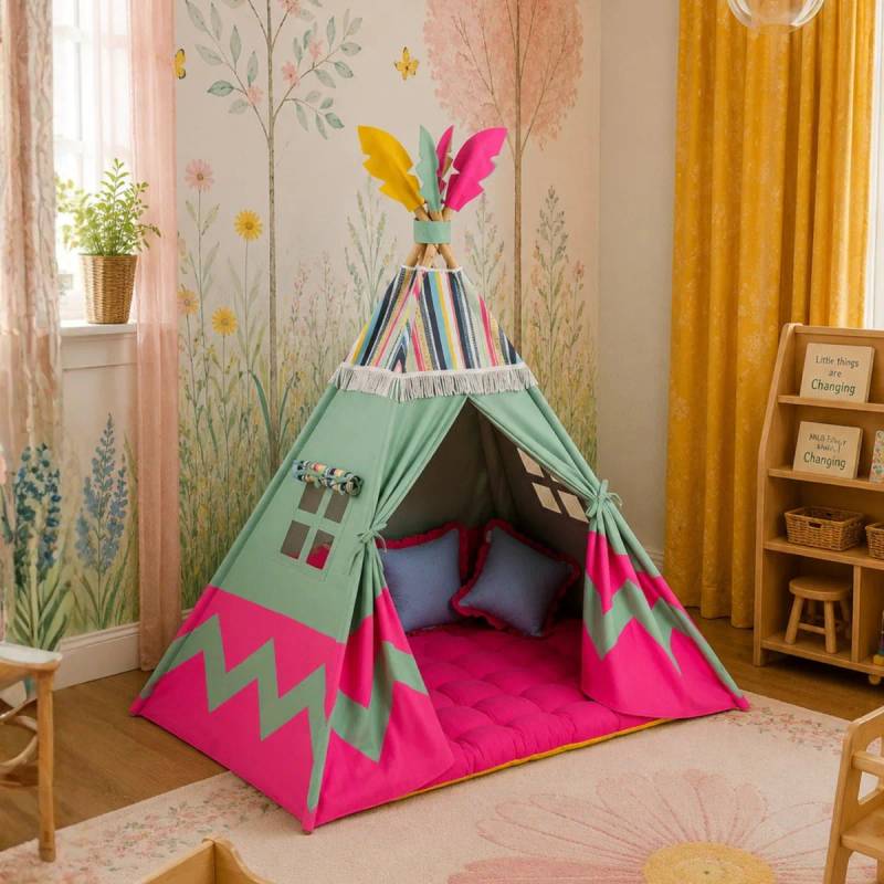 Unicorn's Diary Kids Play Teepee Tent