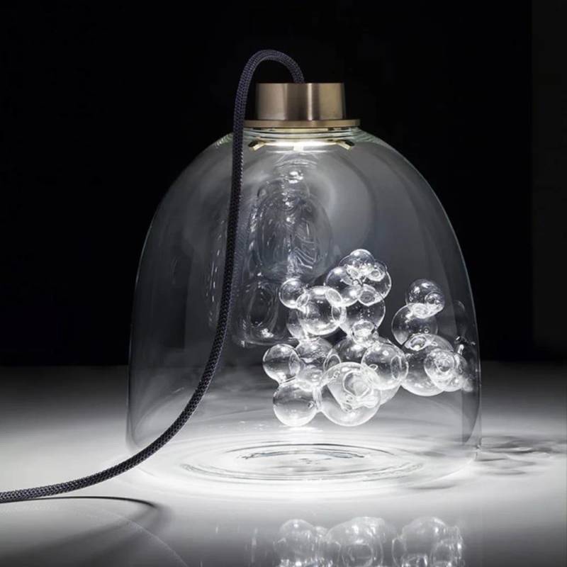 Soap Dome Table Clear Glass Dome Inner Transparent Bubble Sculpture