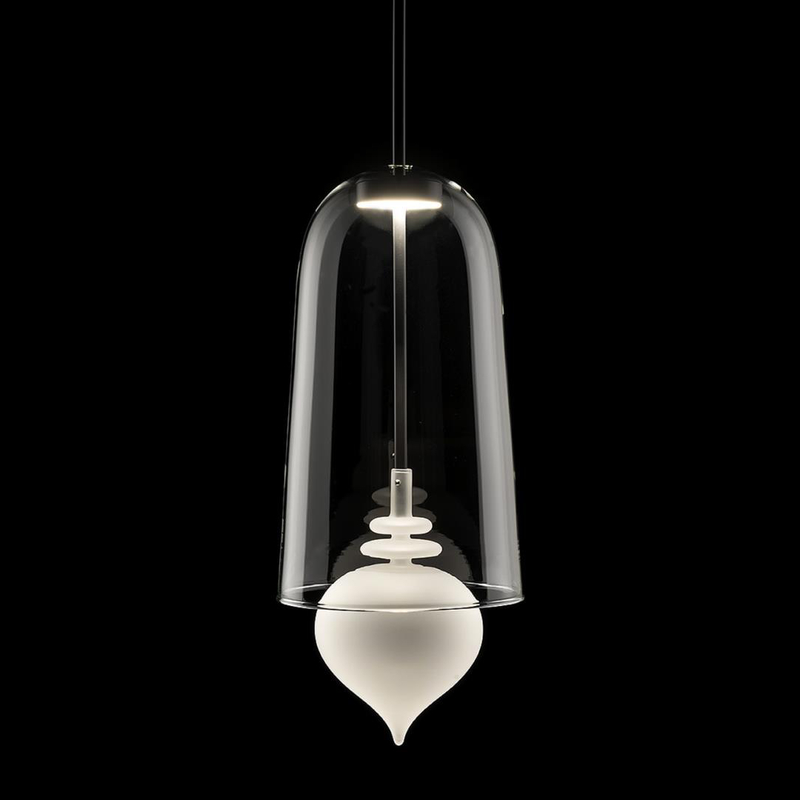 GHANTA SUSPENSION Transparent - Frosted Lamp