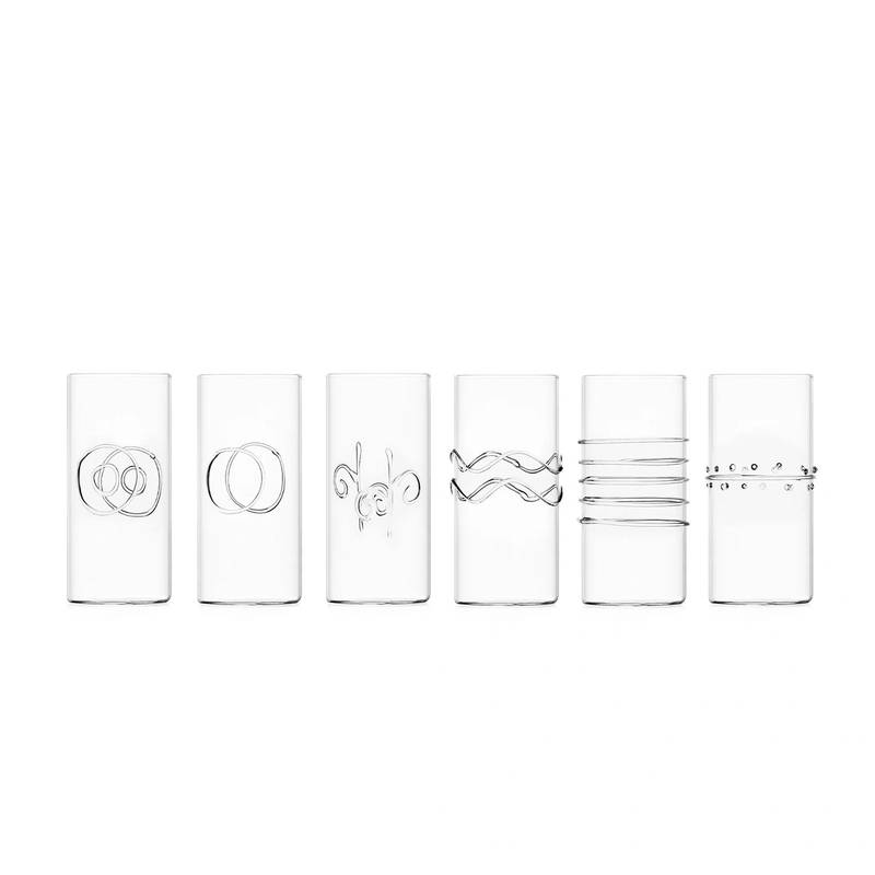 DECO CLEAR - Set 6 pcs Water Assorted