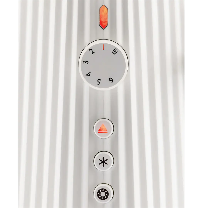 Plisse Toaster in White by Michele De Lucchi for Alessi