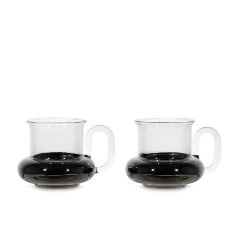 Bump Tea Cups Black - Set of 2