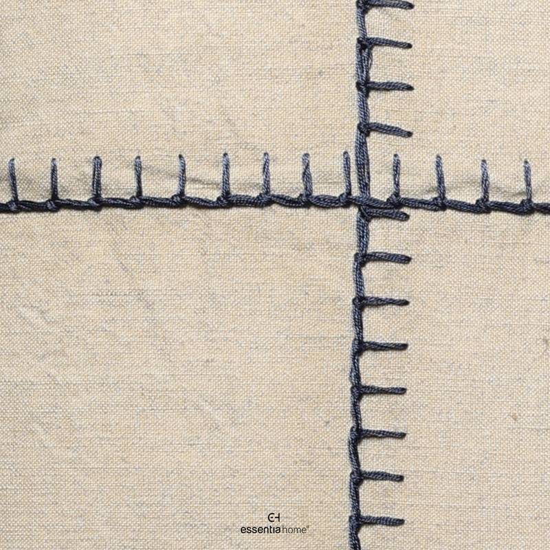 Cross-Stitch Edge Cushion