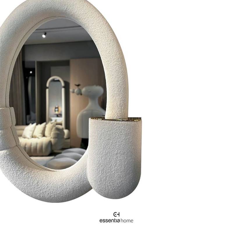 Oval by Monica Chawla – A Mirror with Texture, Soul, and Statement