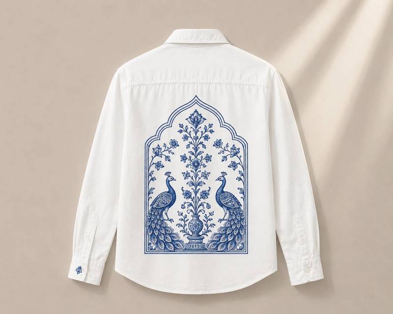 Ivory Peacock Heritage Shirt
