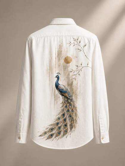 Ivory Peacock Drift Shirt