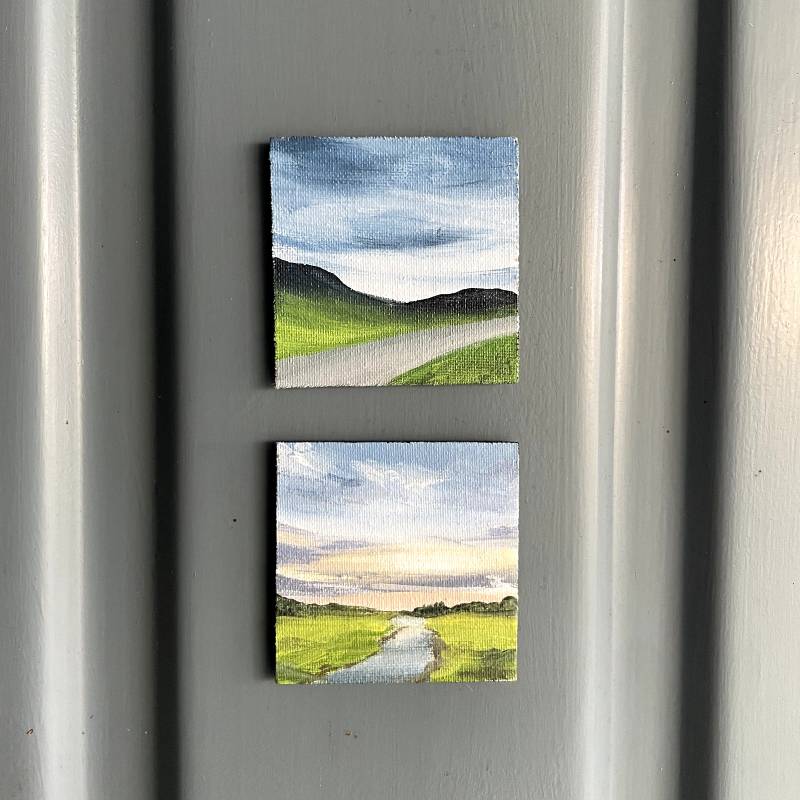A Stream Through Summer - Handpainted Acrylic Fridge Magnet